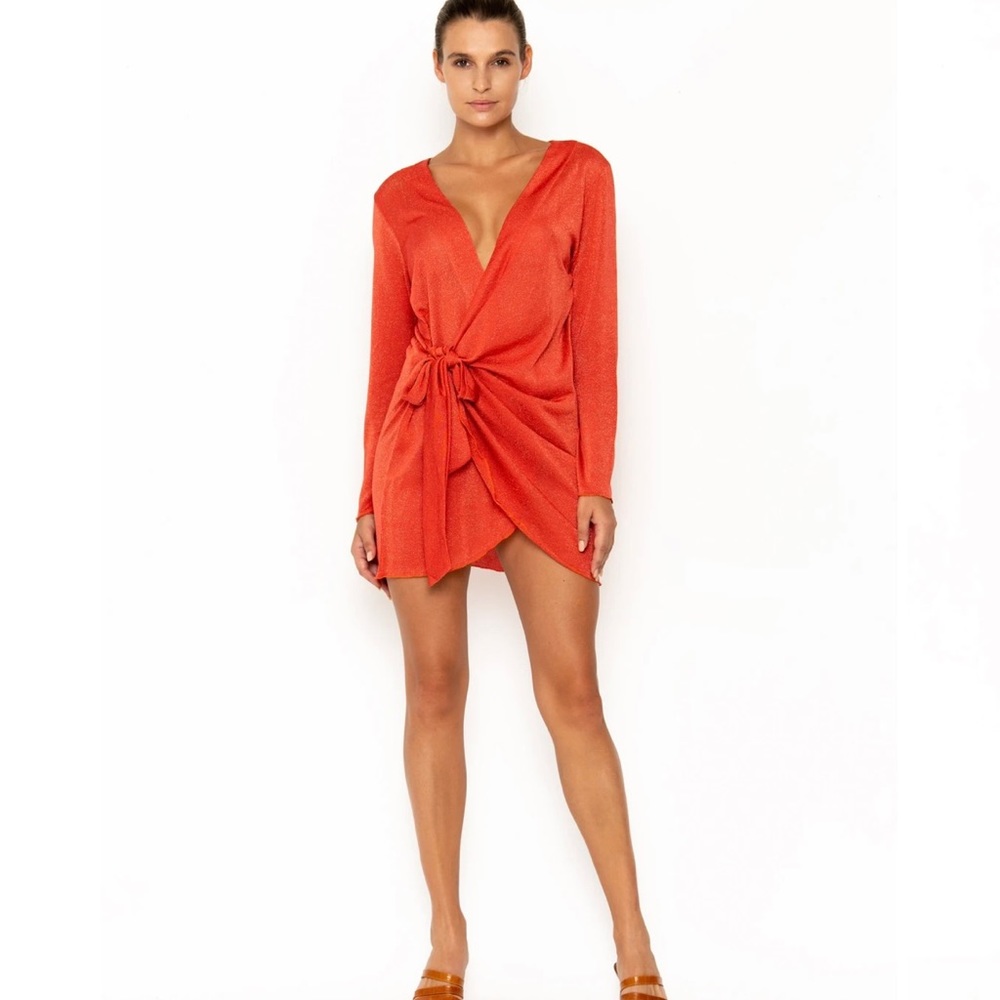SOMMER SWIM - MADEIRA CAMPARI - WRAP DRESS